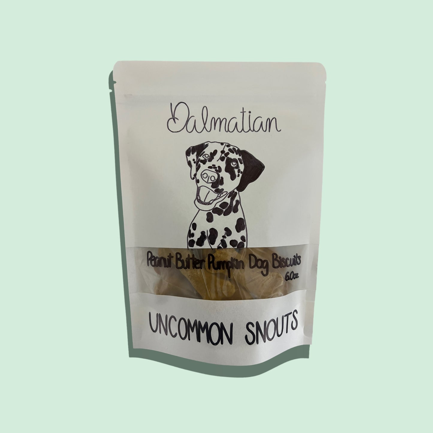 Peanut Butter Pumpkin Dog Biscuits - Dalmation