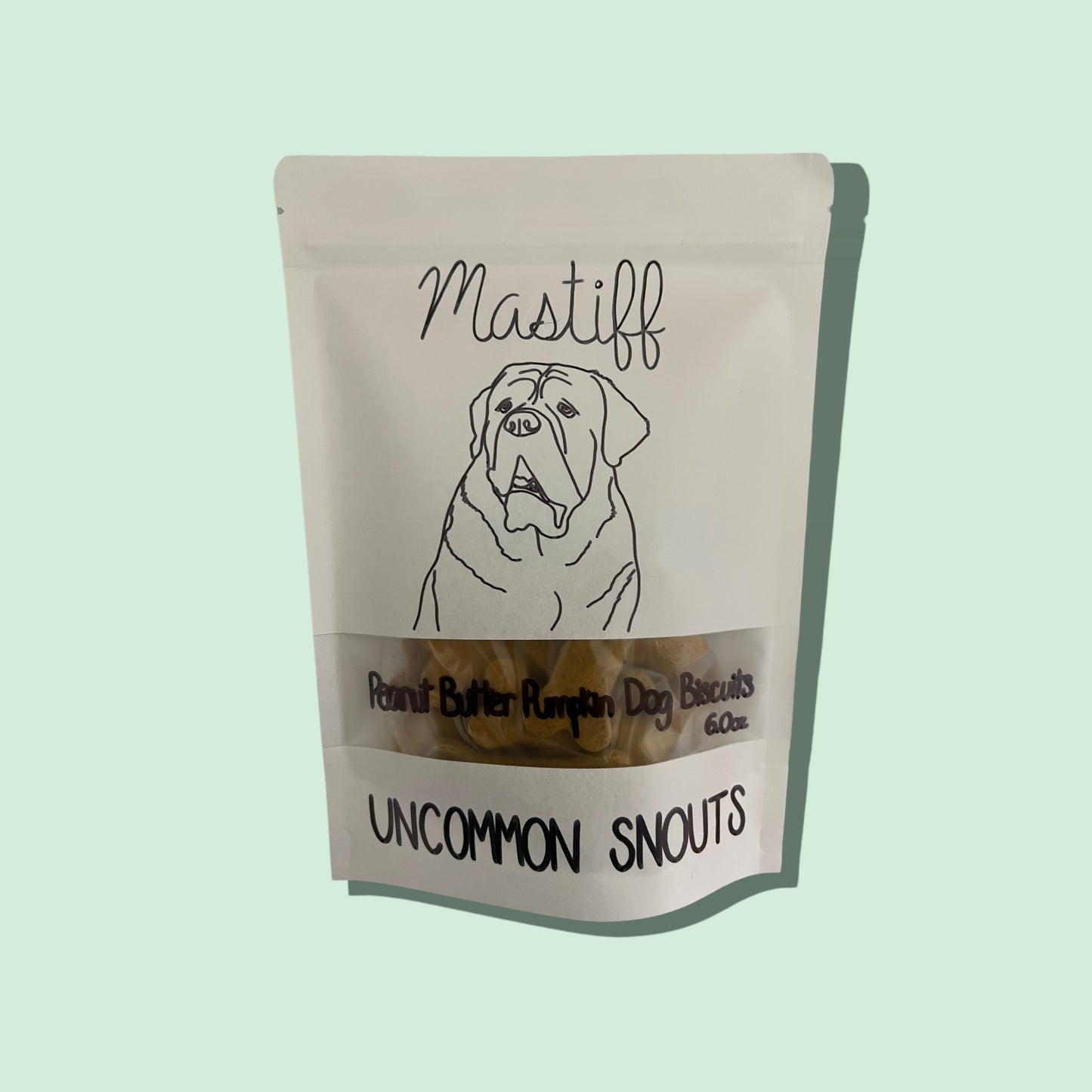 Peanut Butter Pumpkin Dog Biscuits - Mastiff